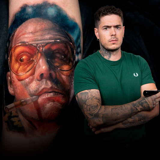 Color realistic portrait tattoo