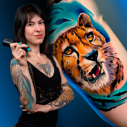 Tatuaje a color: ilustración y fantasía